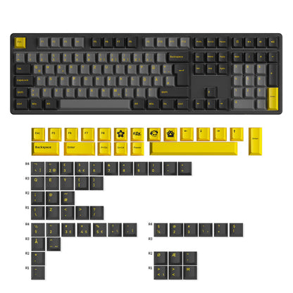 5108B Plus ISO - Black & Gold Wireless Keyboard
