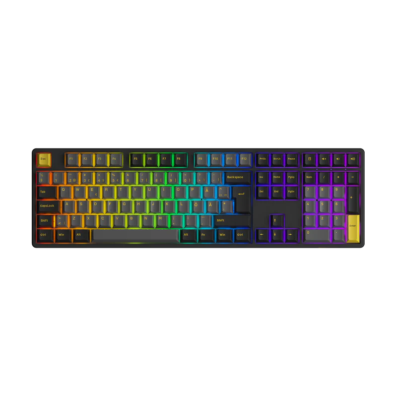 5108B Plus ISO - Black & Gold Wireless Keyboard