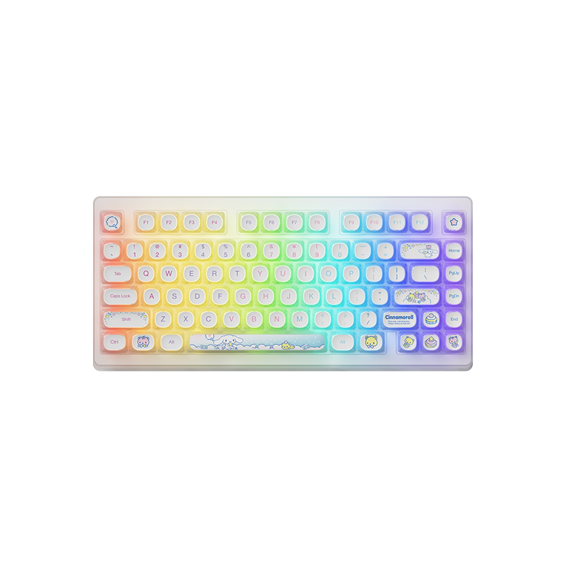 Cinnamoroll ACR TOP 75B Pudding PBT Keycaps RGB