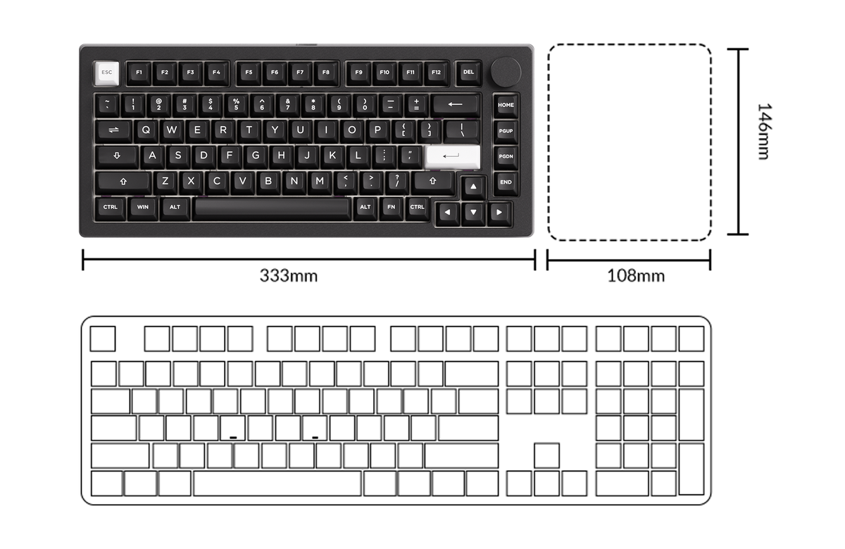 M1 V5 VIA WOB Mechanical Keyboard