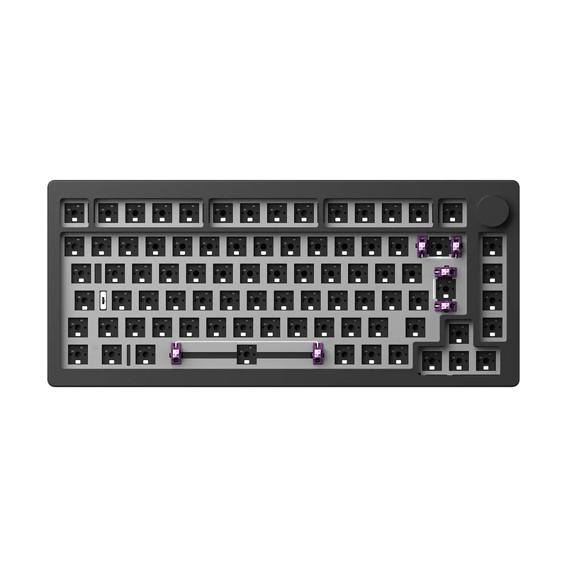 M1W V3 Dark Night DIY Kit ISO 75% Layout Aluminum with Knob