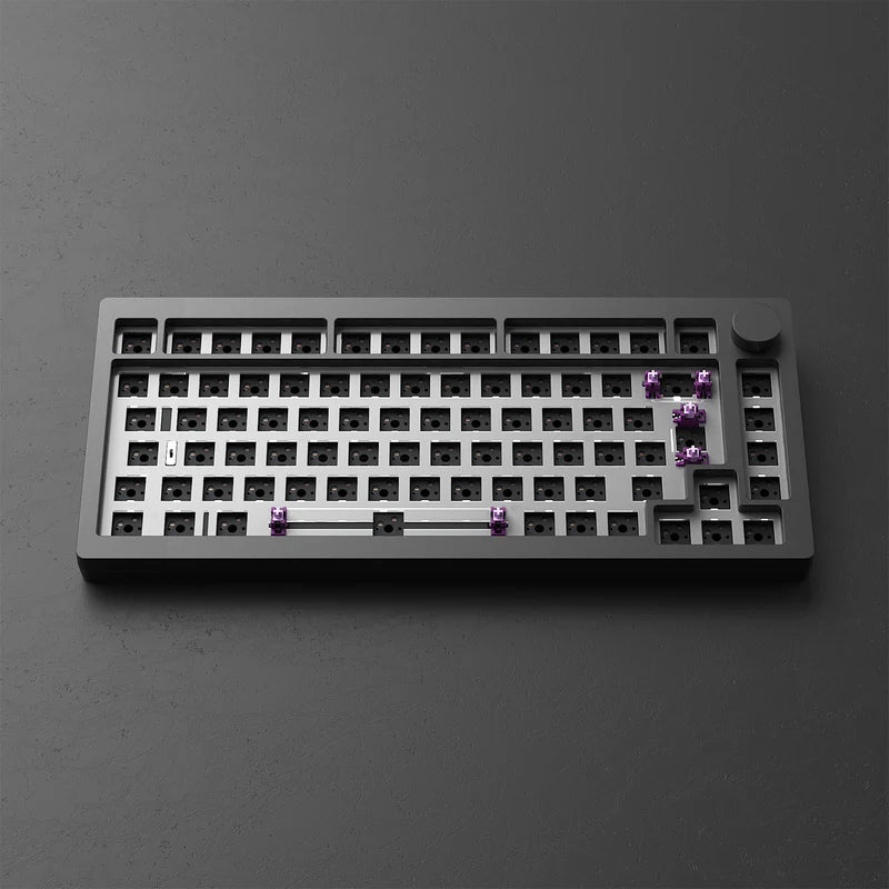 M1W V3 Dark Night DIY Kit ISO 75% Layout Aluminum with Knob