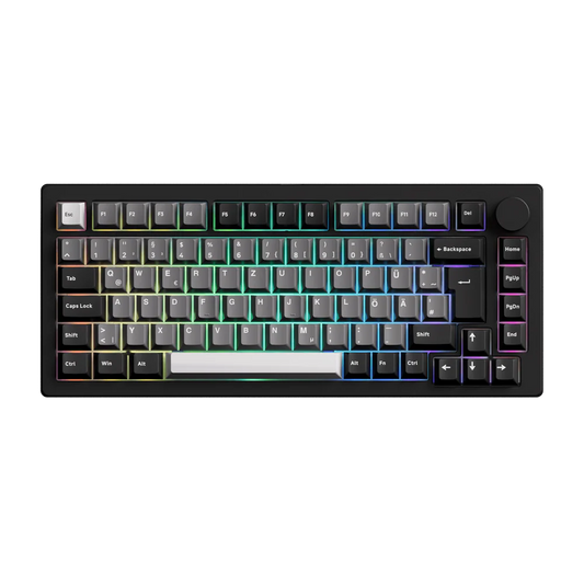 M1 V5 VIA ISO Custom Mechanical Keyboard Rosewood Switch